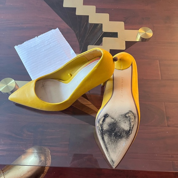 Zara yellow pump heels - Picture 6 of 7